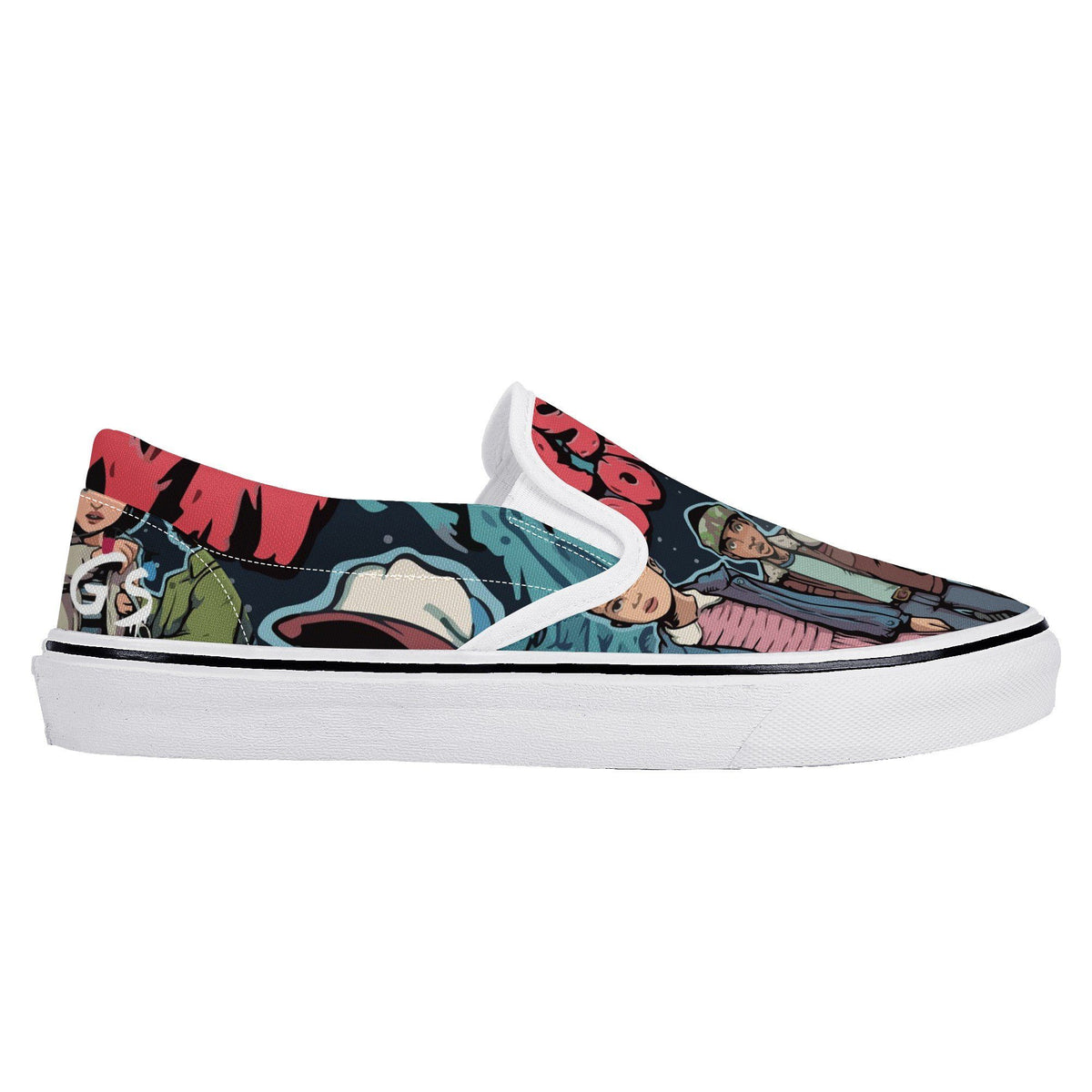 Stranger Things Custom Vans Slip On Shoes