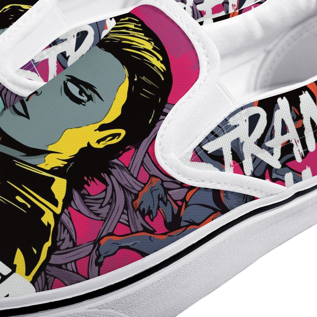 Stranger Things Custom Vans Slip On Shoes