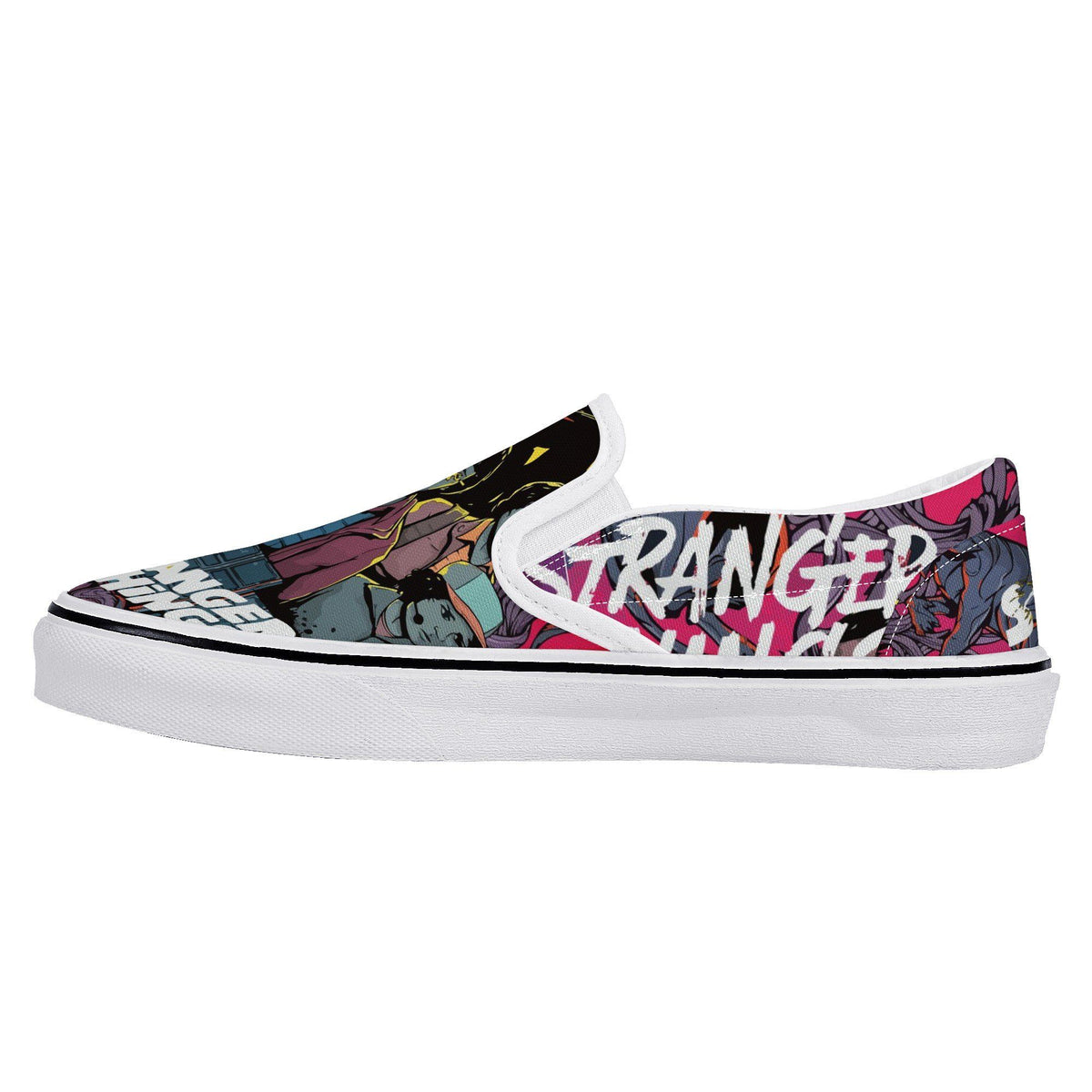 Stranger Things Custom Vans Slip On Shoes