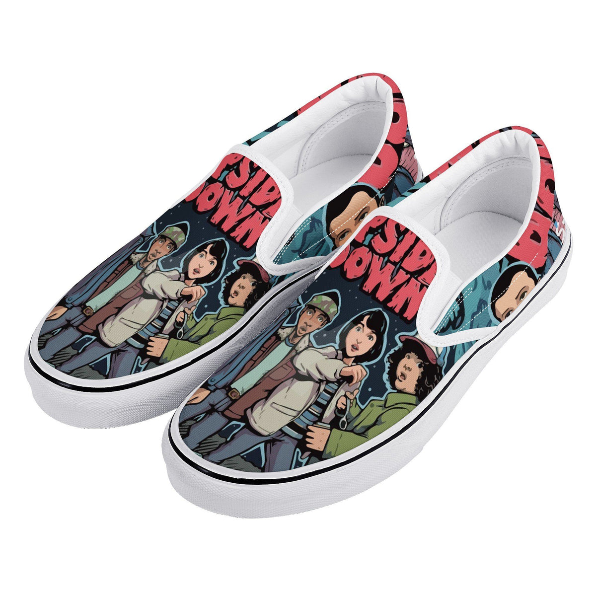 Stranger Things Custom Vans Slip On Shoes
