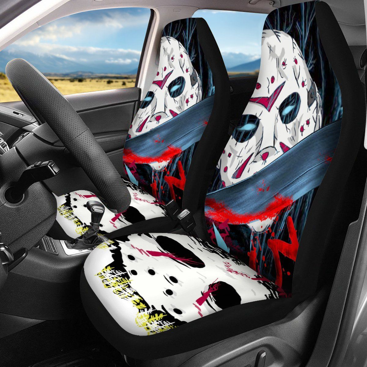 Friday The 13th Jason Voorhees Custom Car Seat Covers