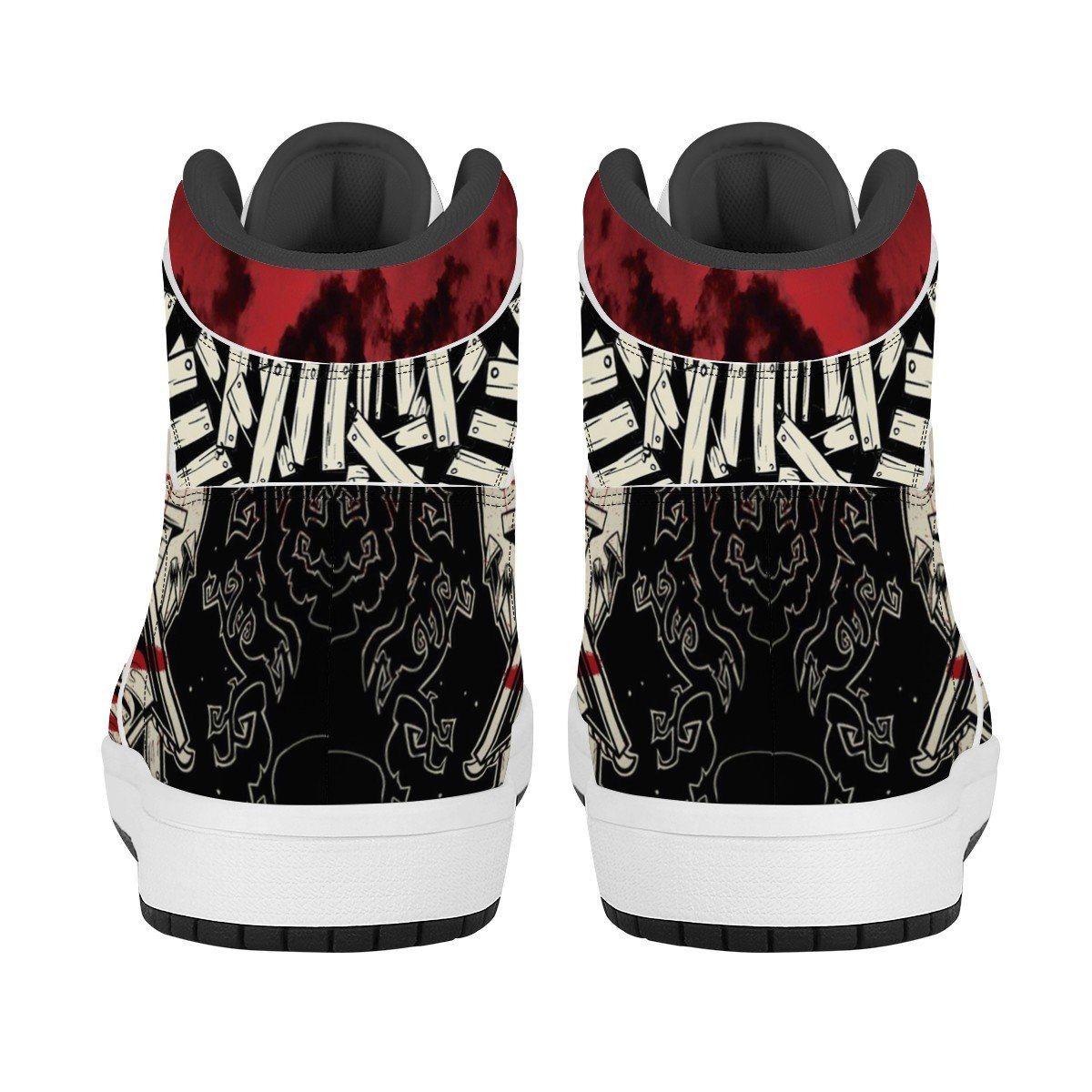 Friday The 13th High Top Leather Sneaker Custom Jordan 1, Horror, Jason Voorhees noxfan 
