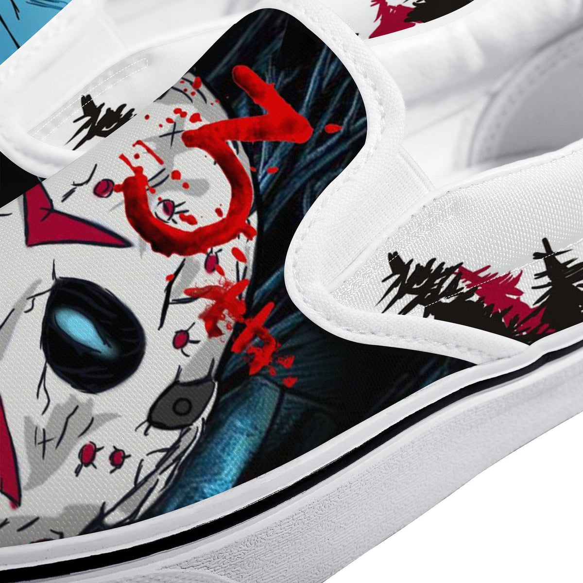 Friday The 13th Custom Vans Slip On Shoes