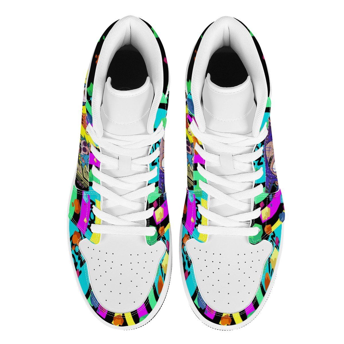 Gorillaz High Top Leather Sneaker Custom Jordan 1, Rapper, Gorillaz noxfan 