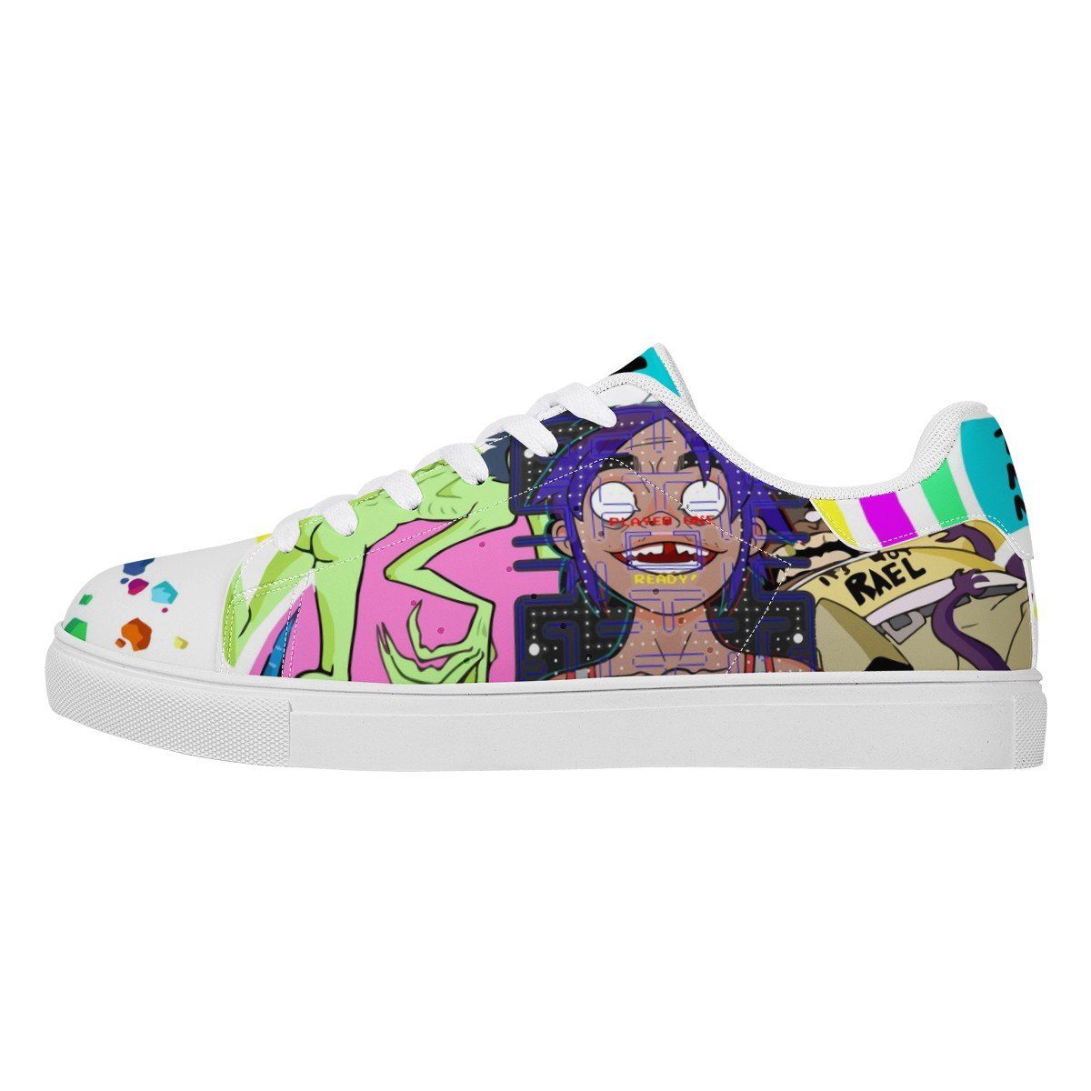 Gorillaz Low Top Sneaker Stan Smith, Rapper, Gorillaz noxfan Women US6 (EU37) 