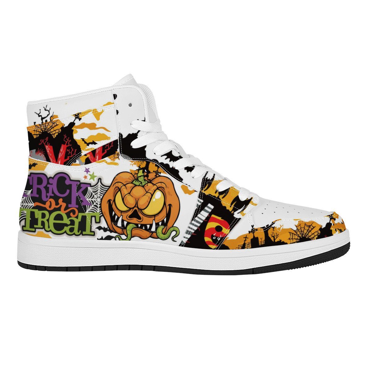Halloween High Top Leather Sneaker Custom Jordan 1, Horror, HALLOWEEN noxfan 