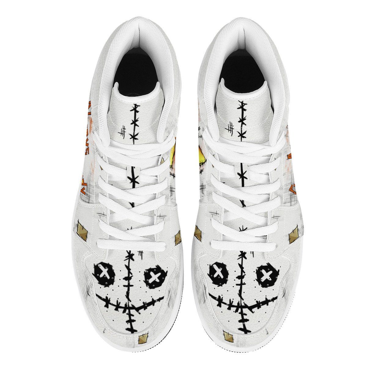 Halloween High Top Leather Sneaker Custom Jordan 1, Horror, HALLOWEEN noxfan 