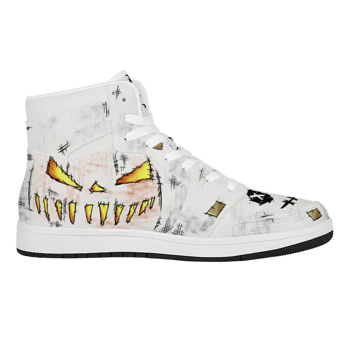 Halloween High Top Leather Sneaker Custom Jordan 1, Horror, HALLOWEEN noxfan 