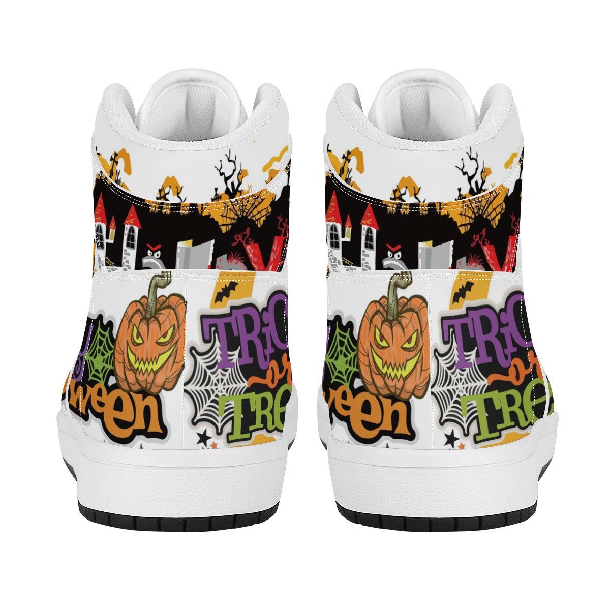 Halloween High Top Leather Sneaker Custom Jordan 1, Horror, HALLOWEEN noxfan 