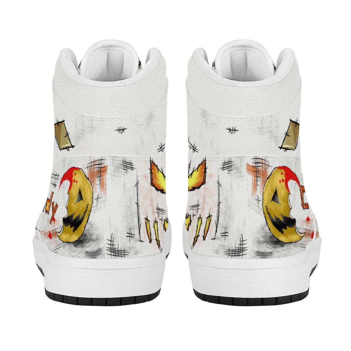 Halloween High Top Leather Sneaker Custom Jordan 1, Horror, HALLOWEEN noxfan 