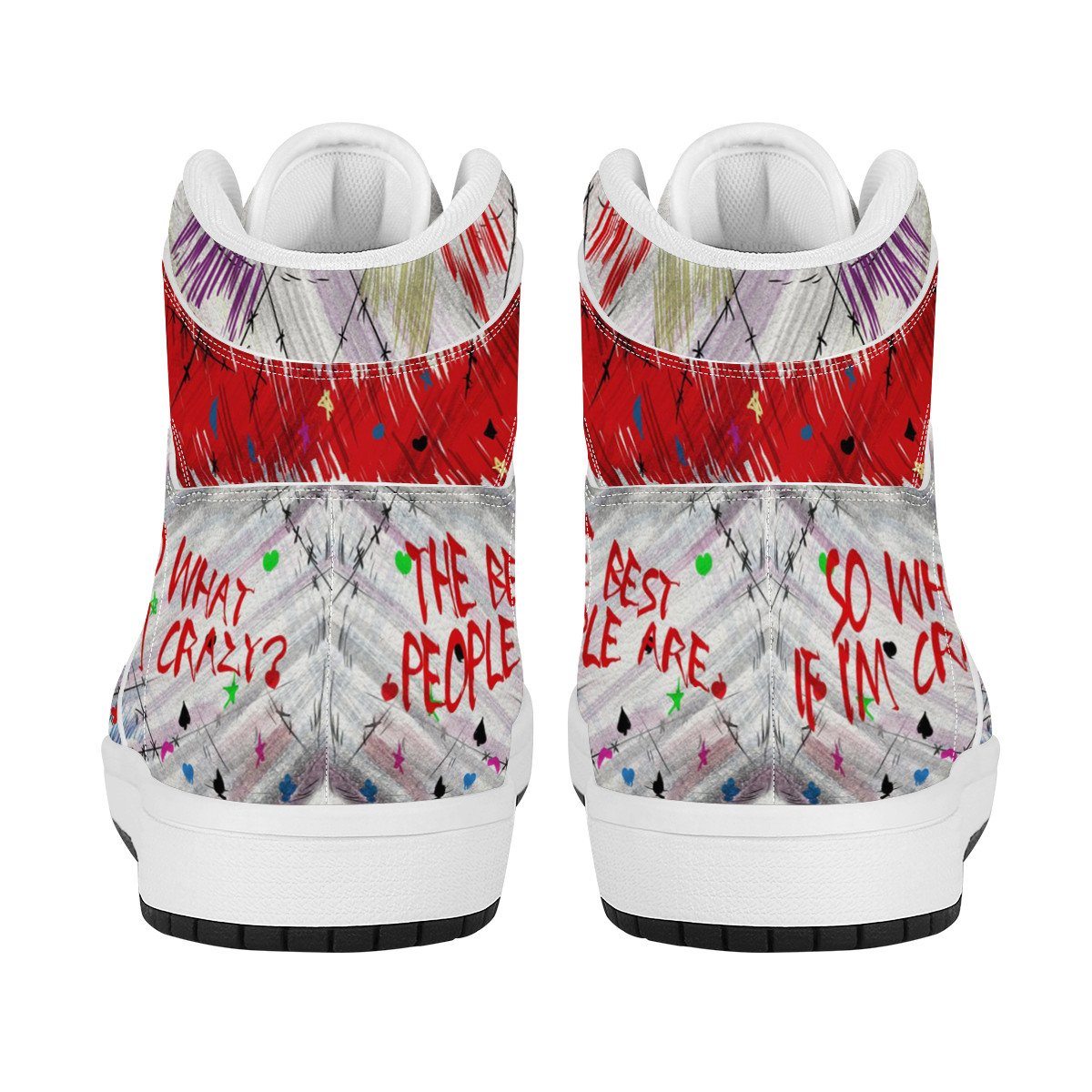 Harley Quinn High Top Leather Sneaker Custom Jordan 1, Harley Quinn noxfan 