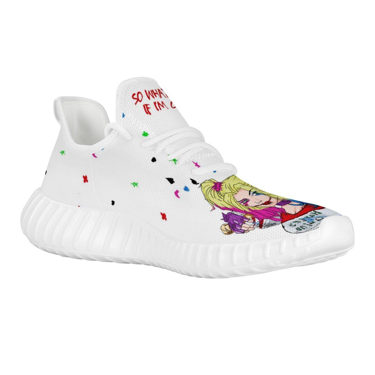 Harley Quinn Mesh Knit Sneaker Yeezy, Suicide Squad noxfan 