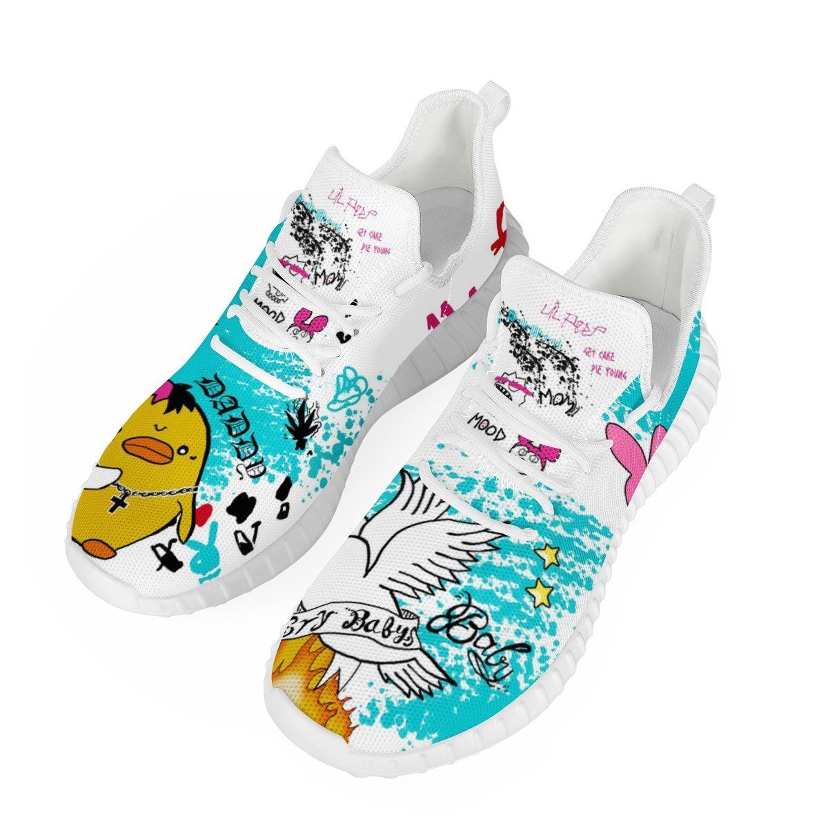 Hell Boy Mesh Knit Sneaker Yeezy, Rapper, Lil Peep noxfan 