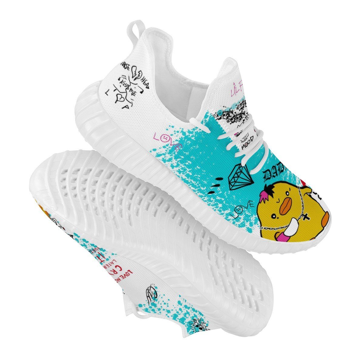 Hell Boy Mesh Knit Sneaker Yeezy, Rapper, Lil Peep noxfan 