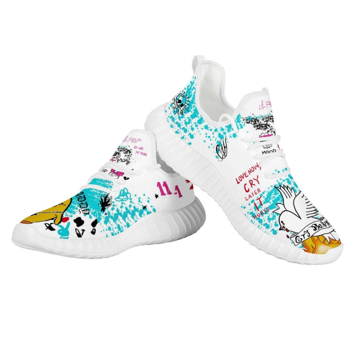 Hell Boy Mesh Knit Sneaker Yeezy, Rapper, Lil Peep noxfan 