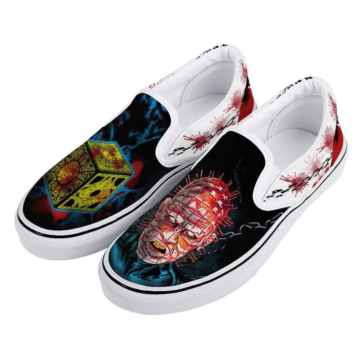 Hellraiser Custom Vans Slip On Shoes