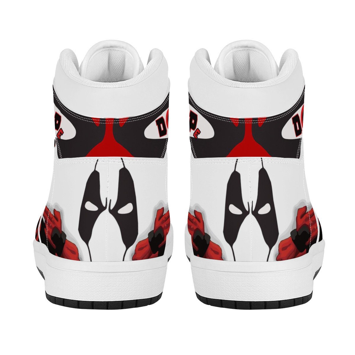 Hero High Top Leather Sneaker Custom Jordan 1, Deadpool noxfan 