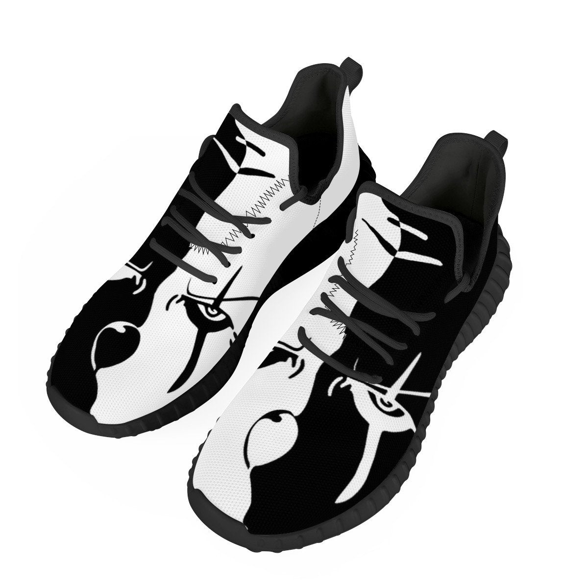 It Mesh Knit Sneaker Yeezy, Horror, Pennywise noxfan Women US5 (EU35) 