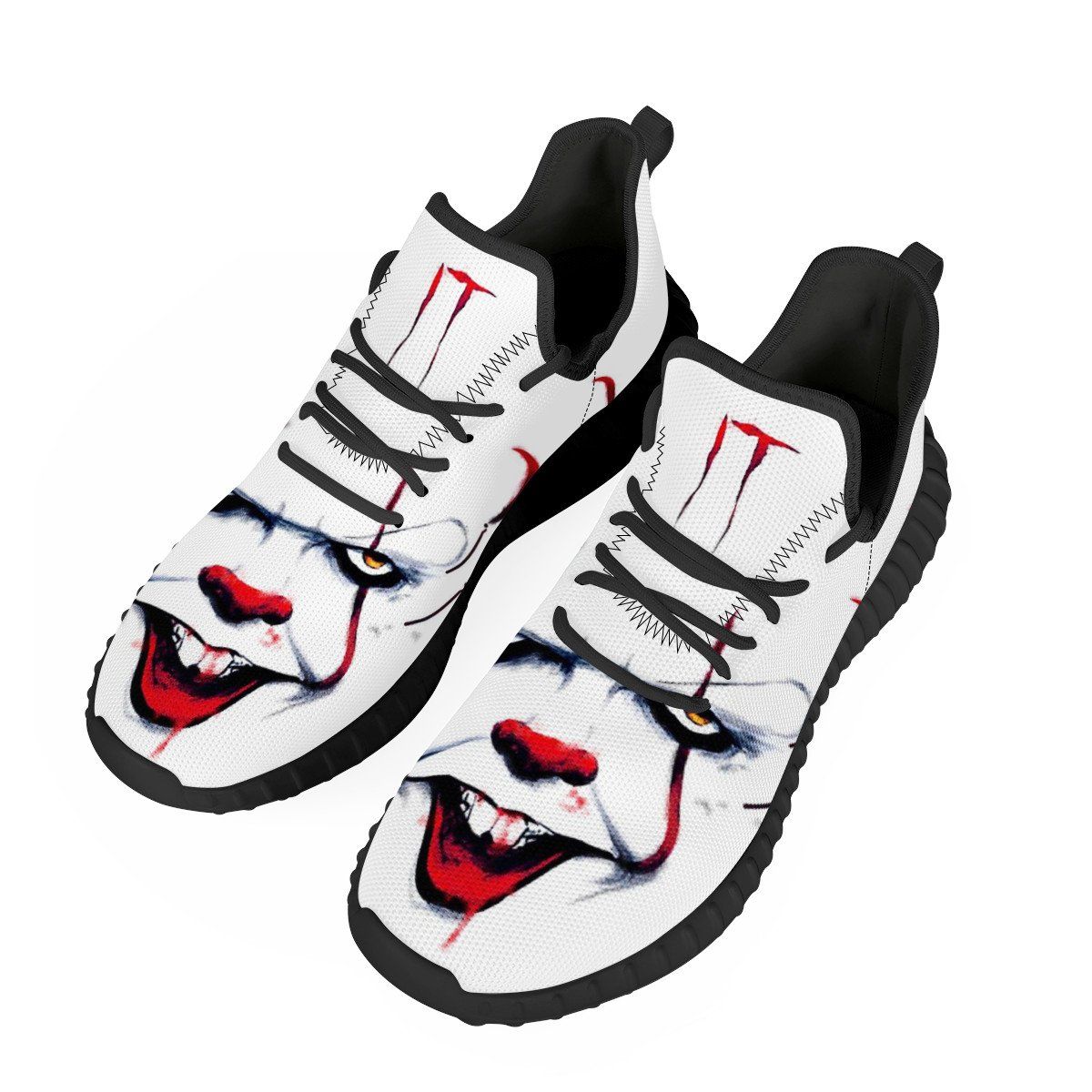 It Mesh Knit Sneaker Yeezy, Horror, Pennywise noxfan Women US5 (EU35) 