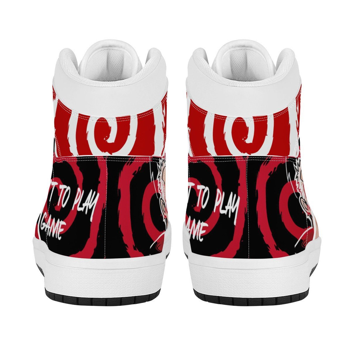 Jigsaw High Top Leather Sneaker Custom Jordan 1, Horror, Jigsaw noxfan 
