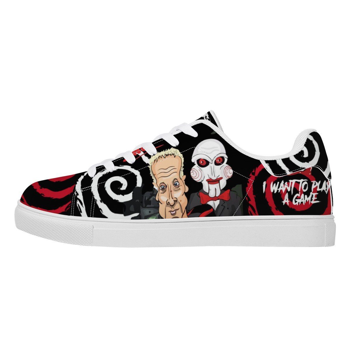 Jigsaw Low Top Sneaker Stan Smith, Horror, Jigsaw noxfan Women US6 (EU37) 