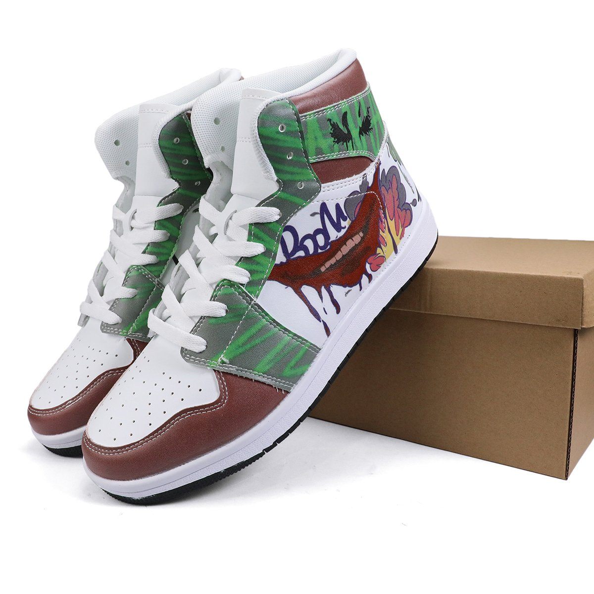 Joker High Top Leather Sneaker Custom Jordan 1, Joker noxfan 
