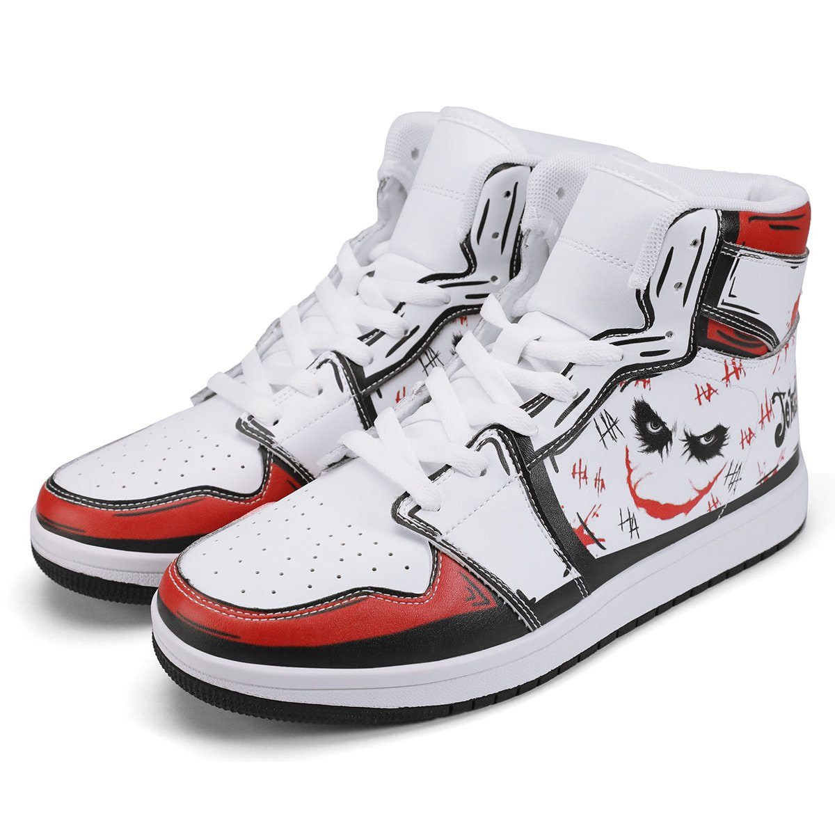 Joker High Top Leather Sneaker High-top, Sneaker noxfan Women US5.5 (EU36) 