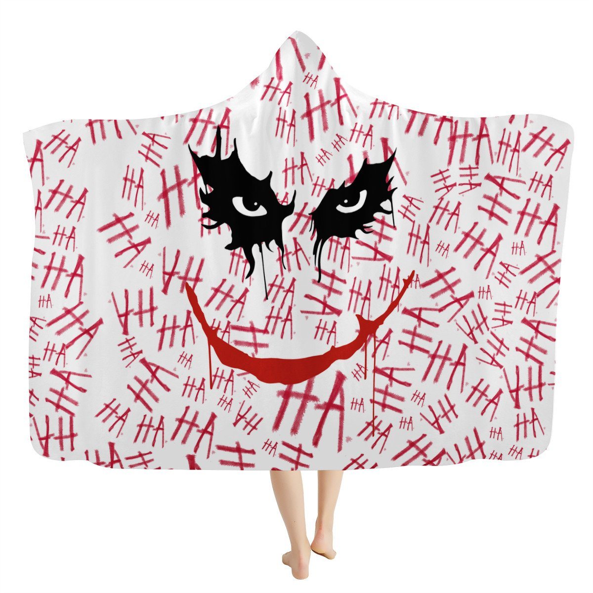 Joker Hooded Blanket Hooded Blanket, Joker noxfan Kids (45&quot;T x 60&quot;W) 