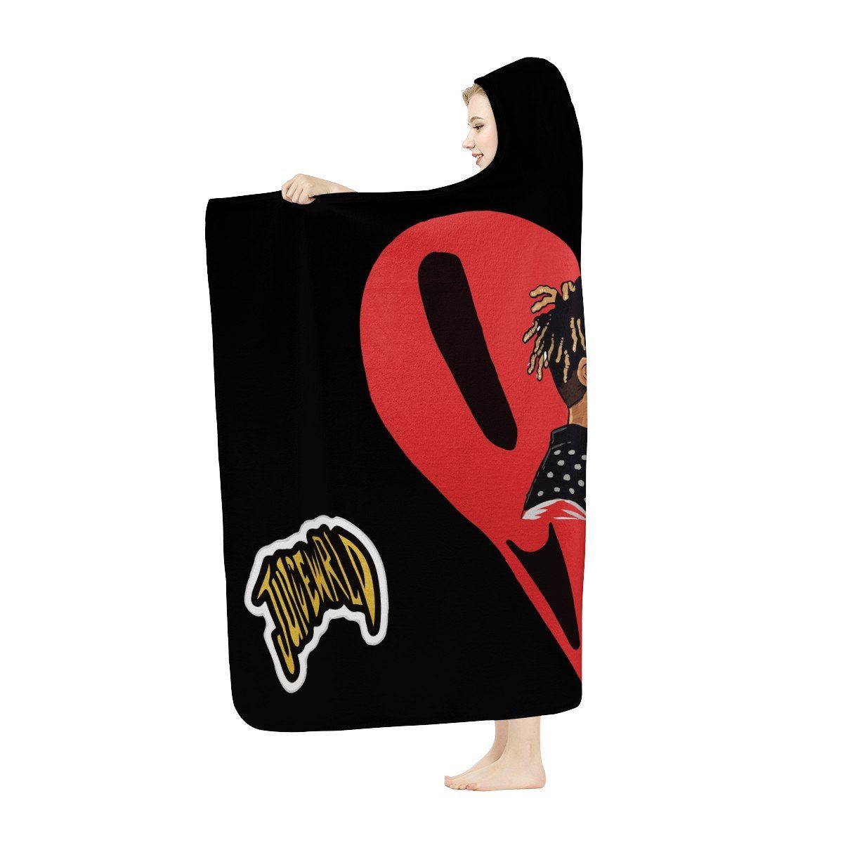 Juice Wrld 999 Hooded Blanket Hooded Blanket, Rapper, Juice Wrld noxfan 