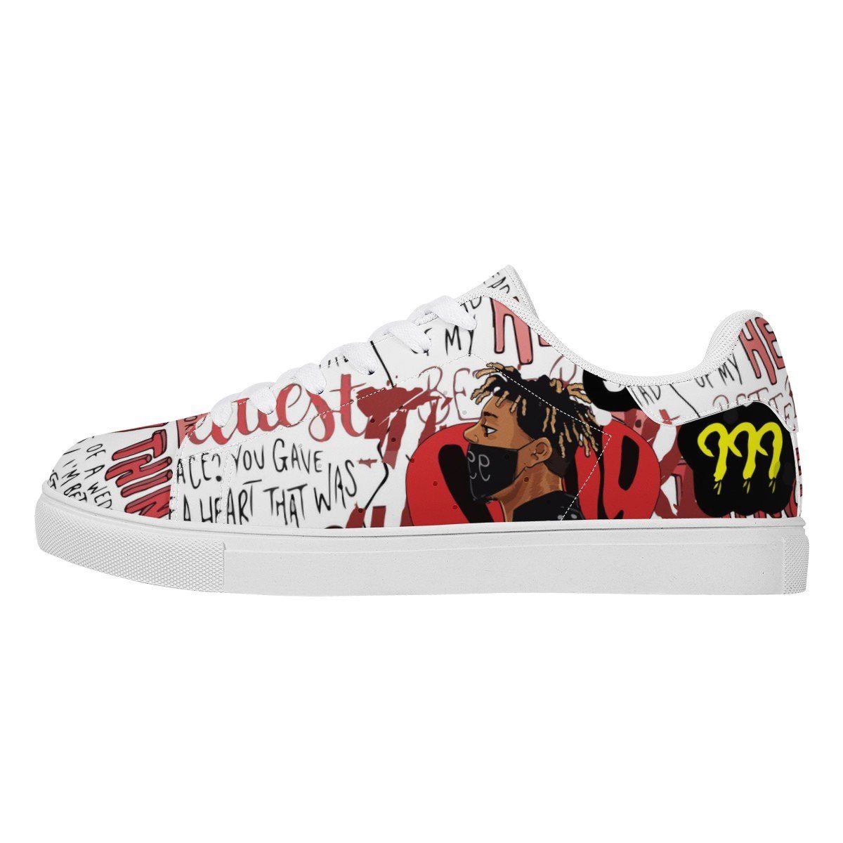 Juice Wrld Low Canvas Shoes - giftcartoon