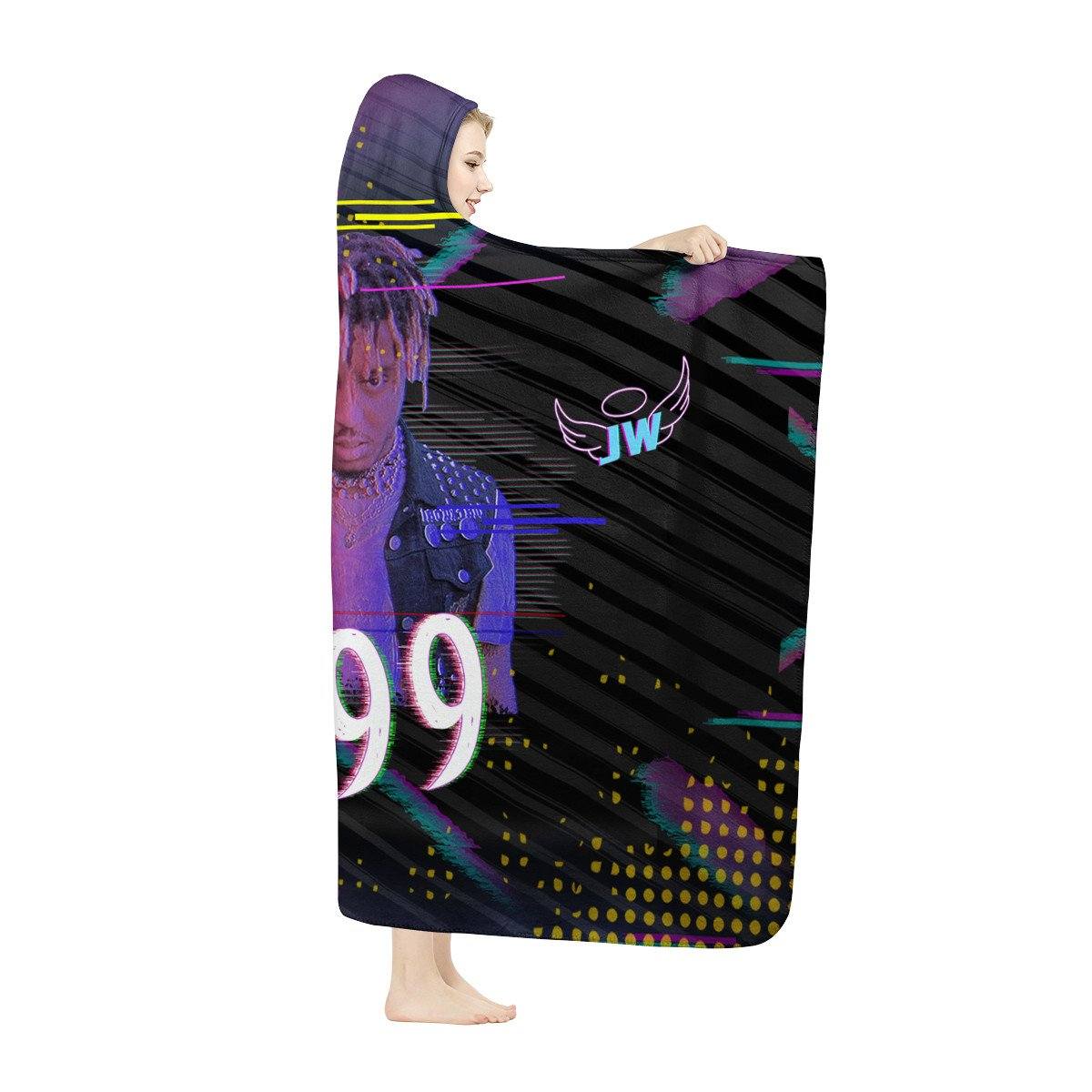 Juice Wrld Hooded Blanket Hooded Blanket, Rapper, Juice Wrld noxfan 