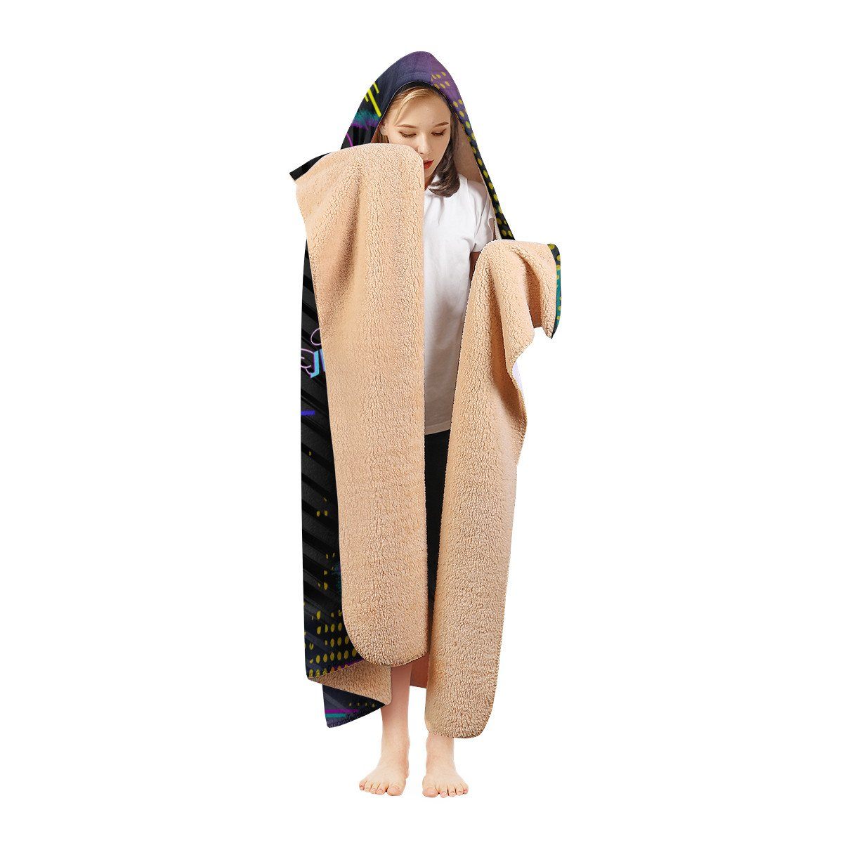 Juice Wrld Hooded Blanket Hooded Blanket, Rapper, Juice Wrld noxfan 