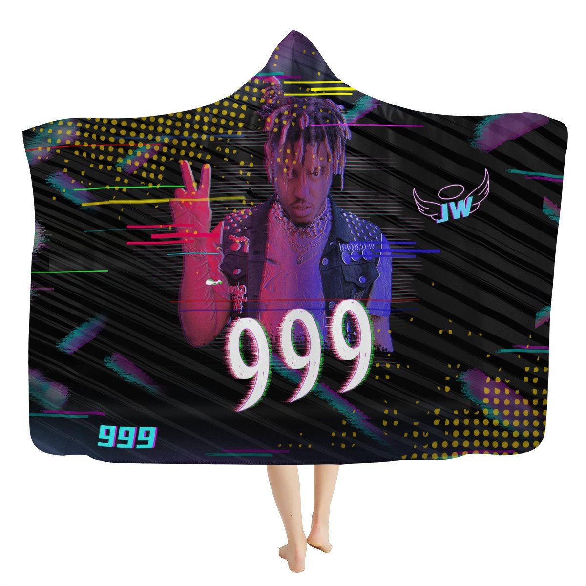 Juice Wrld Hooded Blanket Hooded Blanket, Rapper, Juice Wrld noxfan Kids (45&quot;T x 60&quot;W) 