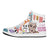 Lil Peep High Top Leather Sneaker Custom jordan 1, Rapper, Lil Peep noxfan Women US5.5 (EU36) 