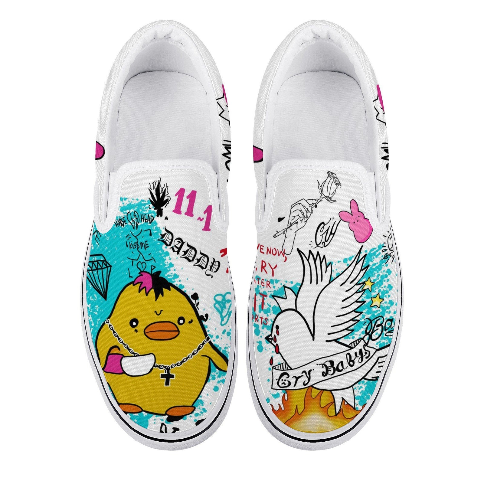 Lil Peep Custom Vans Slip On Shoes