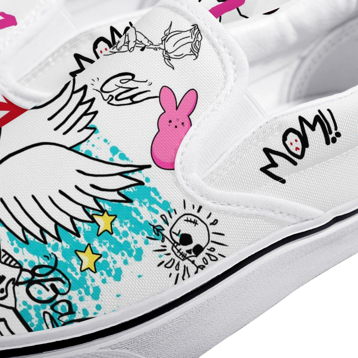 Lil Peep Custom Vans Slip On Shoes