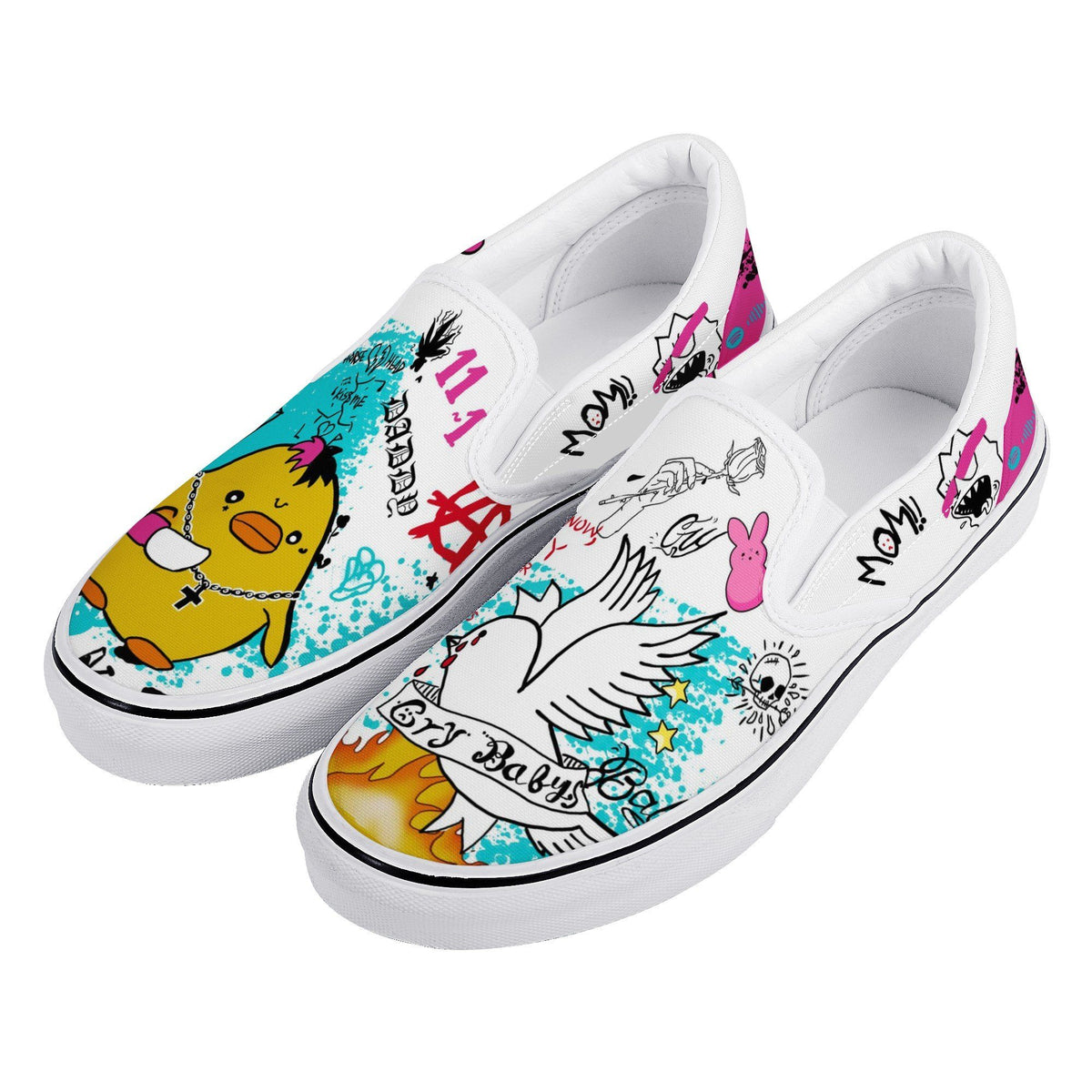 Lil Peep Custom Vans Slip On Shoes