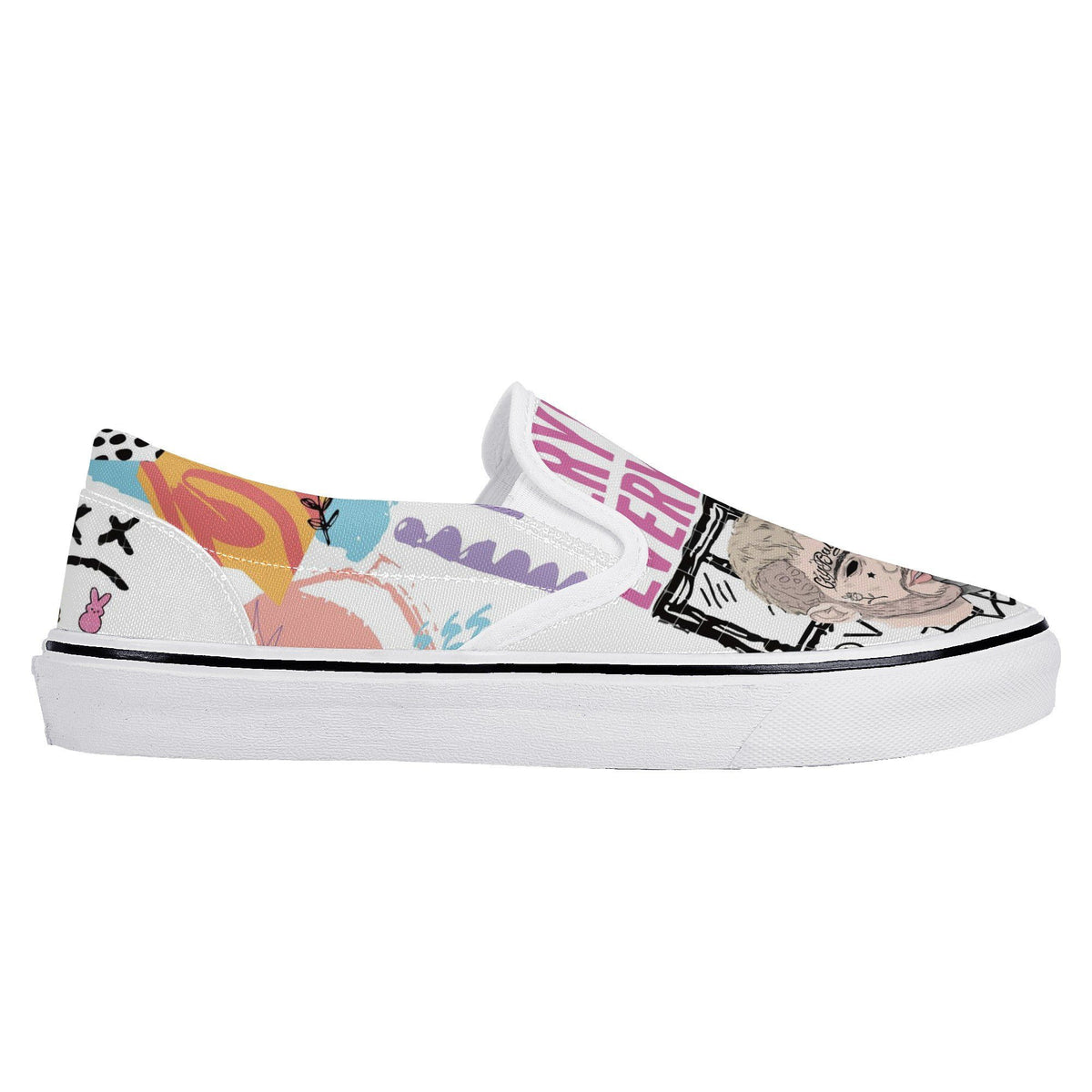 Lil Peep Custom Vans Slip On Shoes