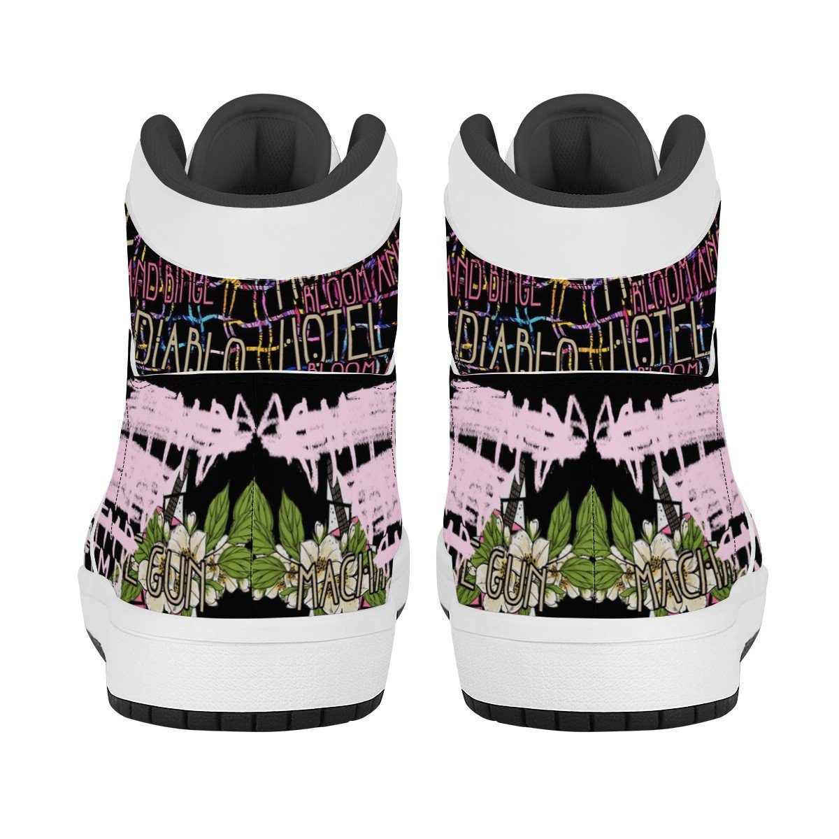 Machine Gun Kelly High Top Leather Sneaker Custom jordan 1, Rapper, Machine Gun Kelly noxfan 