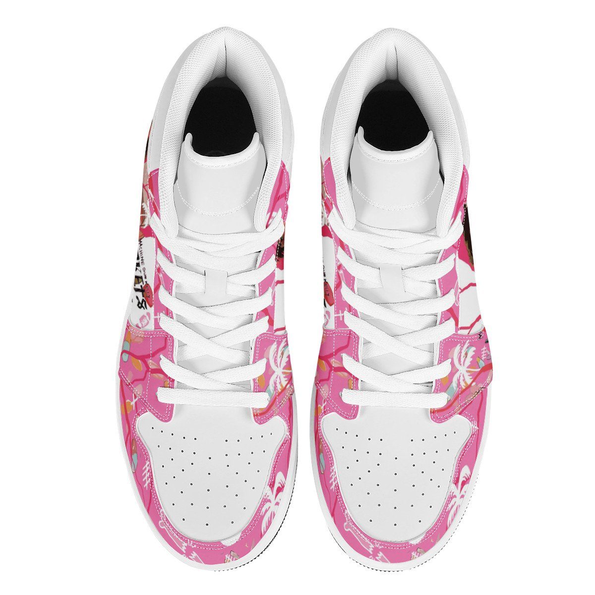 Machine Gun Kelly High Top Leather Sneaker Custom Jordan 1, Rapper, Machine Gun Kelly noxfan 