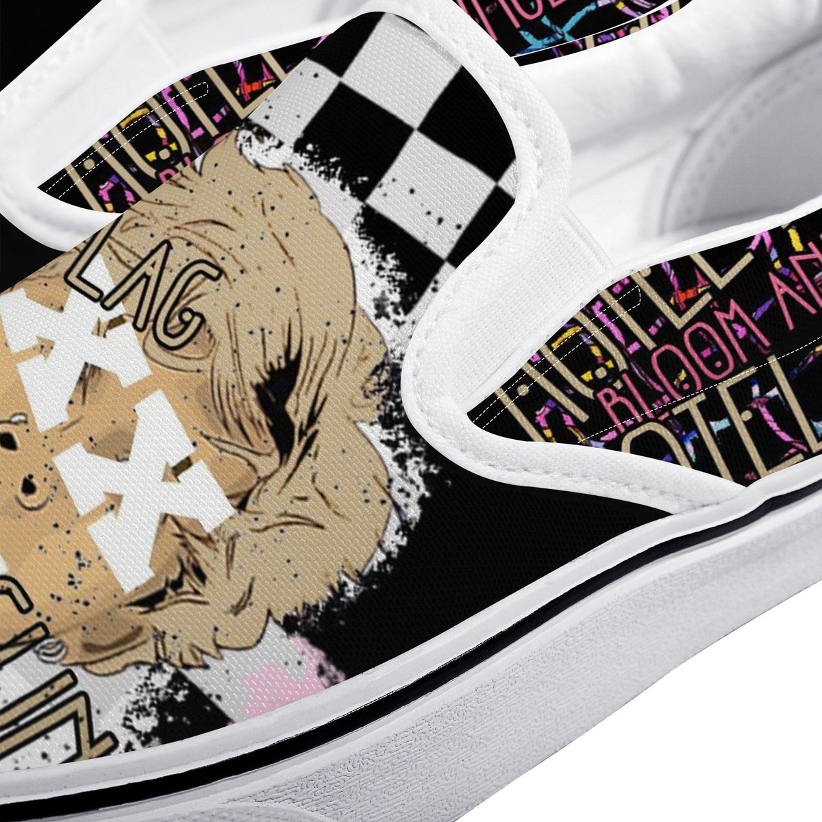 Machine Gun Kelly Custom Vans Slip On Shoes