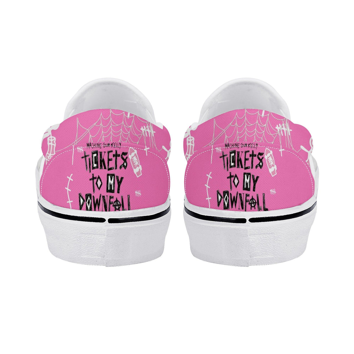 Machine Gun Kelly Custom Vans Slip On Shoes