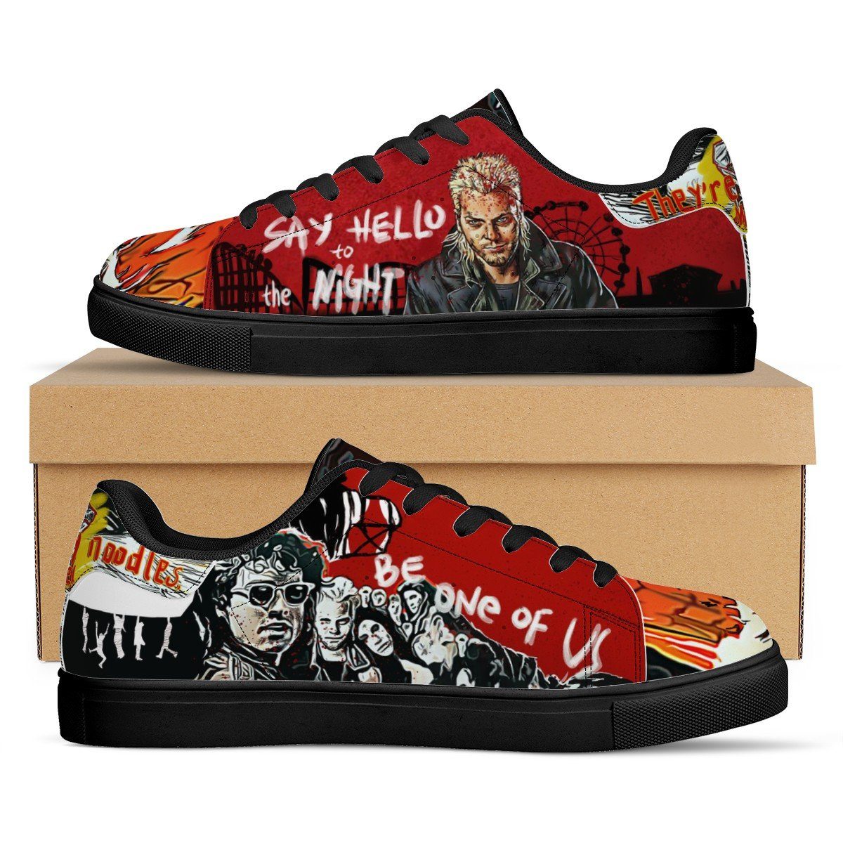 Michael Emerson Low Top Sneaker Stan Smith, Horror, The Lost Boys noxfan Women US5.5 (EU36) 