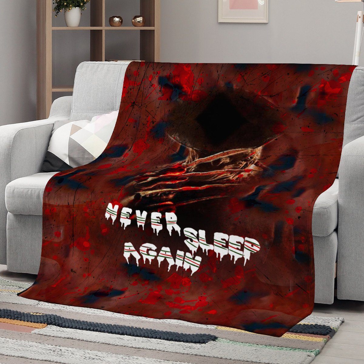 Never Sleep Again Blanket Blanket, Horror, A Nightmare On Elm Street noxfan 