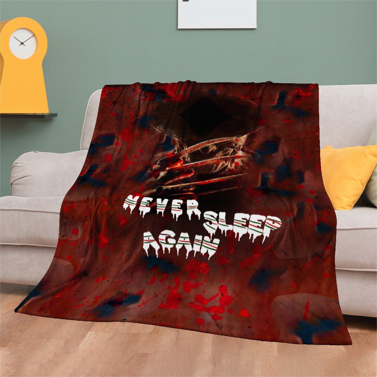 Never Sleep Again Blanket Blanket, Horror, A Nightmare On Elm Street noxfan 