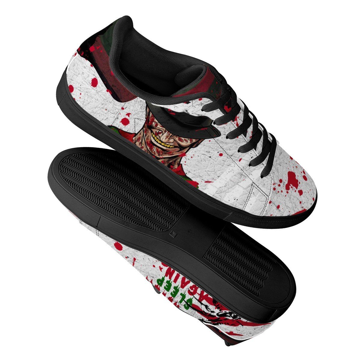Never Sleep Again Low Top Sneaker Stan Smith, Horror, Freddy Krueger noxfan 