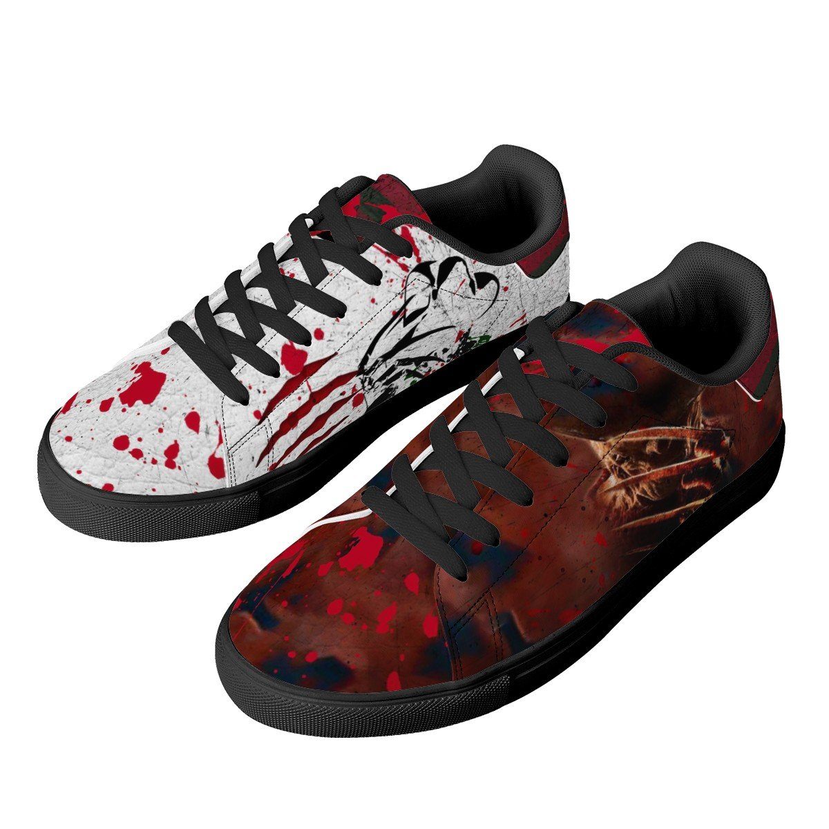 Never Sleep Again Low Top Sneaker Stan Smith, Horror, Freddy Krueger noxfan 