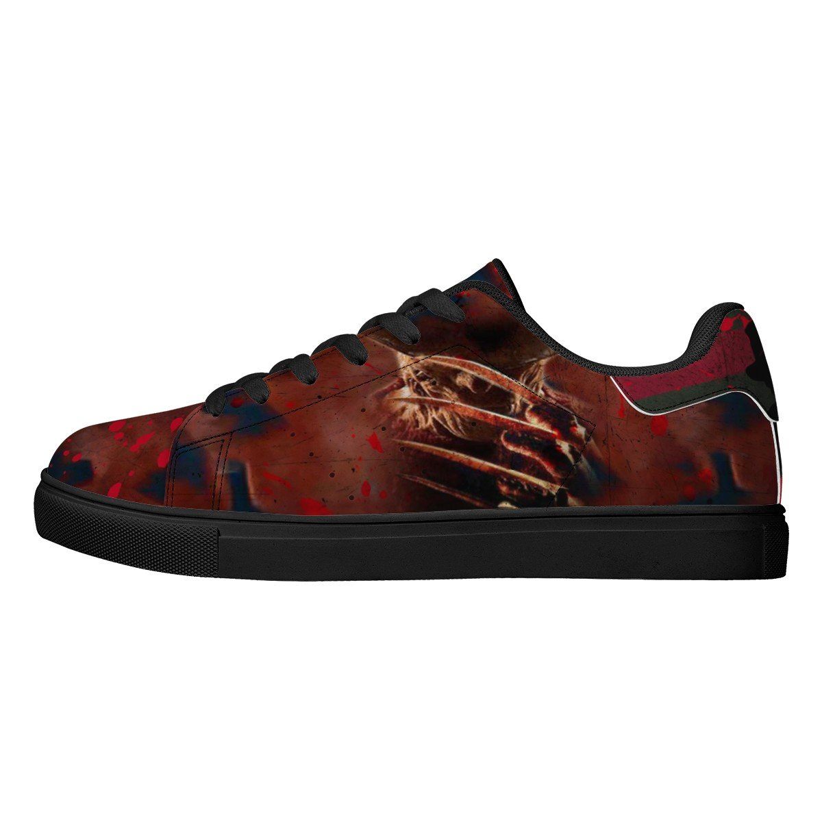 Never Sleep Again Low Top Sneaker Stan Smith, Horror, Freddy Krueger noxfan Women US6 (EU37) 