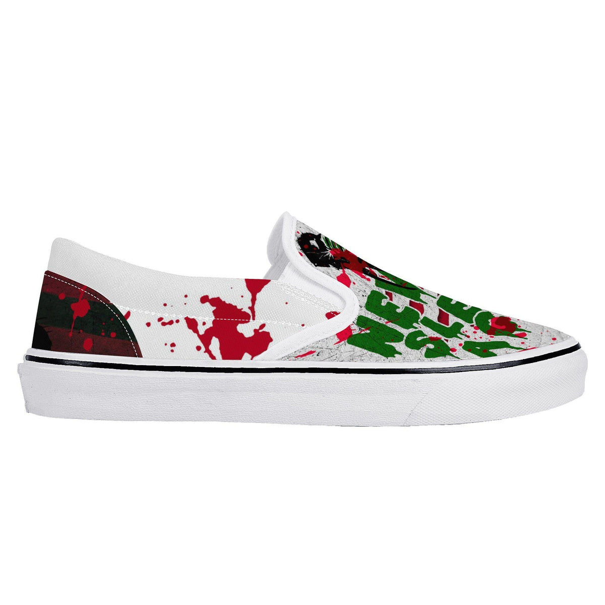 A Nightmare On Elm Street Custom Vans Slip On Shoes