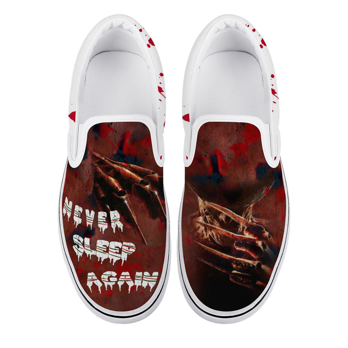 A Nightmare On Elm Street Custom Vans Slip On Shoes
